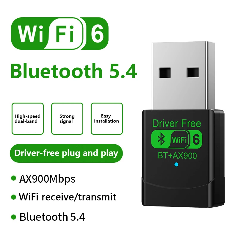 

2 в 1 двухдиапазонный 900 Мбит/с USB Wi-Fi Bluetooth-адаптер 2,4G/5 ГГц Wi-Fi-ключ высокоскоростной беспроводной сетевой приемник ПК ноутбук