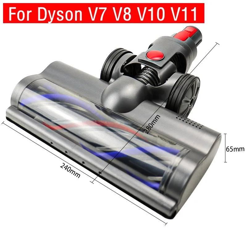 

Motorized Floor Brush Head Tool For Dyson V8 V7 V10 V11 Vacuum Cleaner Soft Sweeper Roller Head Floor Brush Replacement