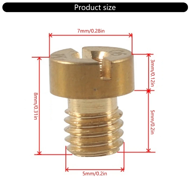 G7NA Easy Installation Carburetor Main Jet Kit Fit for VM22 VM24 VM26 125CC 150CC 200CC 250CC High Reliability in Dirt Bikes