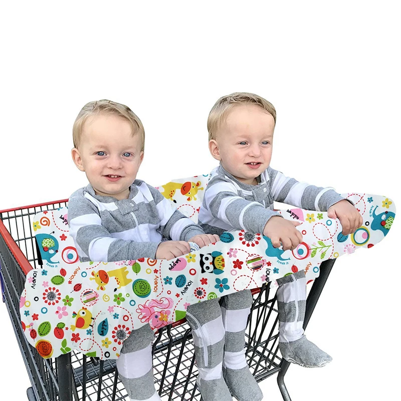 New Baby Twin Supermarket Shopping Cart Cushion Dining Chair Mat Travel Care Portable Pad