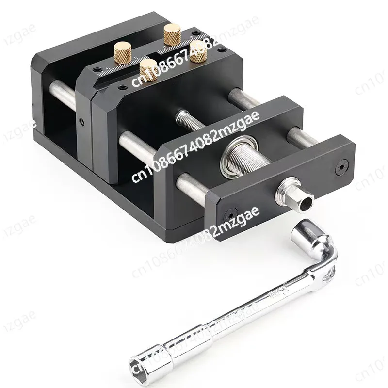Woodworking self-centering vise table drill aluminum alloy vise center hole punch clamp pen punching DIY tool drill press