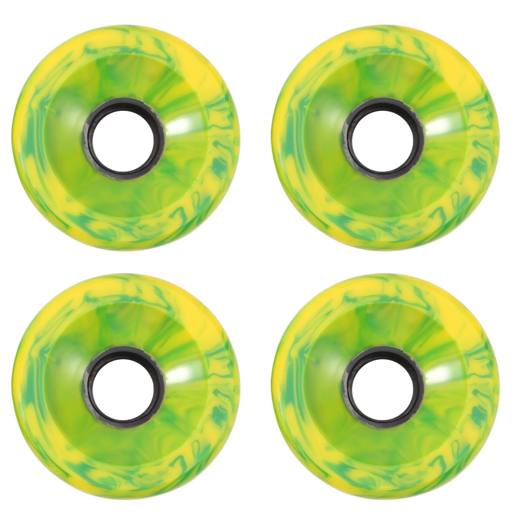 70X51mm Skateboard Action PU Wheel Men and Women Longboard Surfboard Wheels Professional Wheel,Green