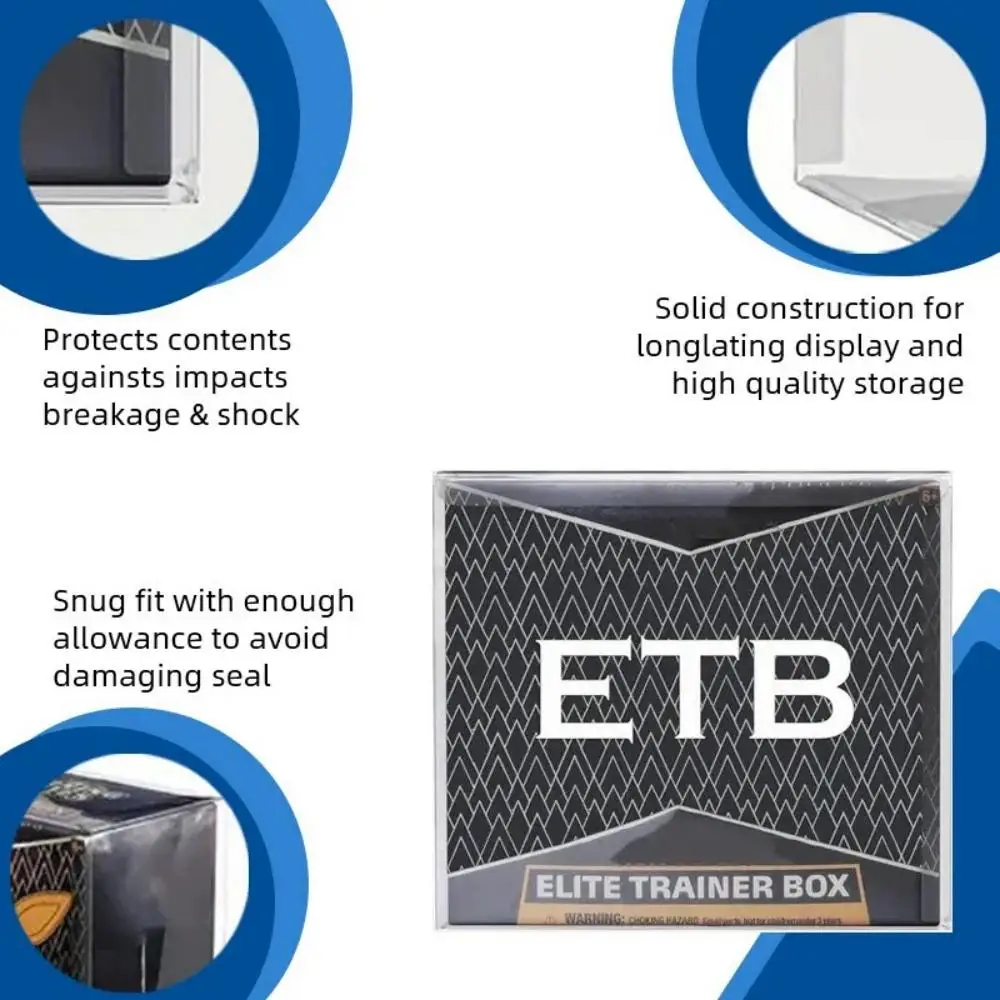 5 10 Packaging Thickened 50C PET Plastic ETB Protective Cover  Designed For Regular Elite Training Boxes