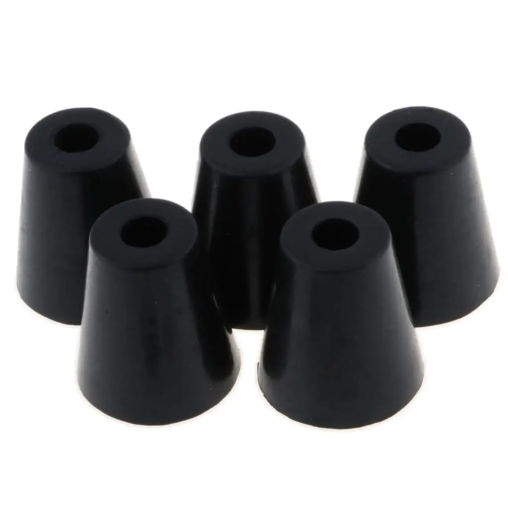 Black Rubber Amplifier Cabinet Washer Round Isolation Feet Shock Absorber Pads for Electronics Chair