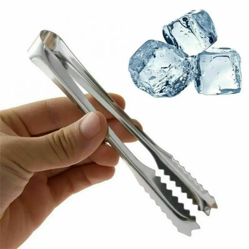 Ice Clip Stainless Steel Ice Tongs Gold Sugar Tongs Metal Food Meat Bread Clip Tea Party Bar Kitchen Accessories