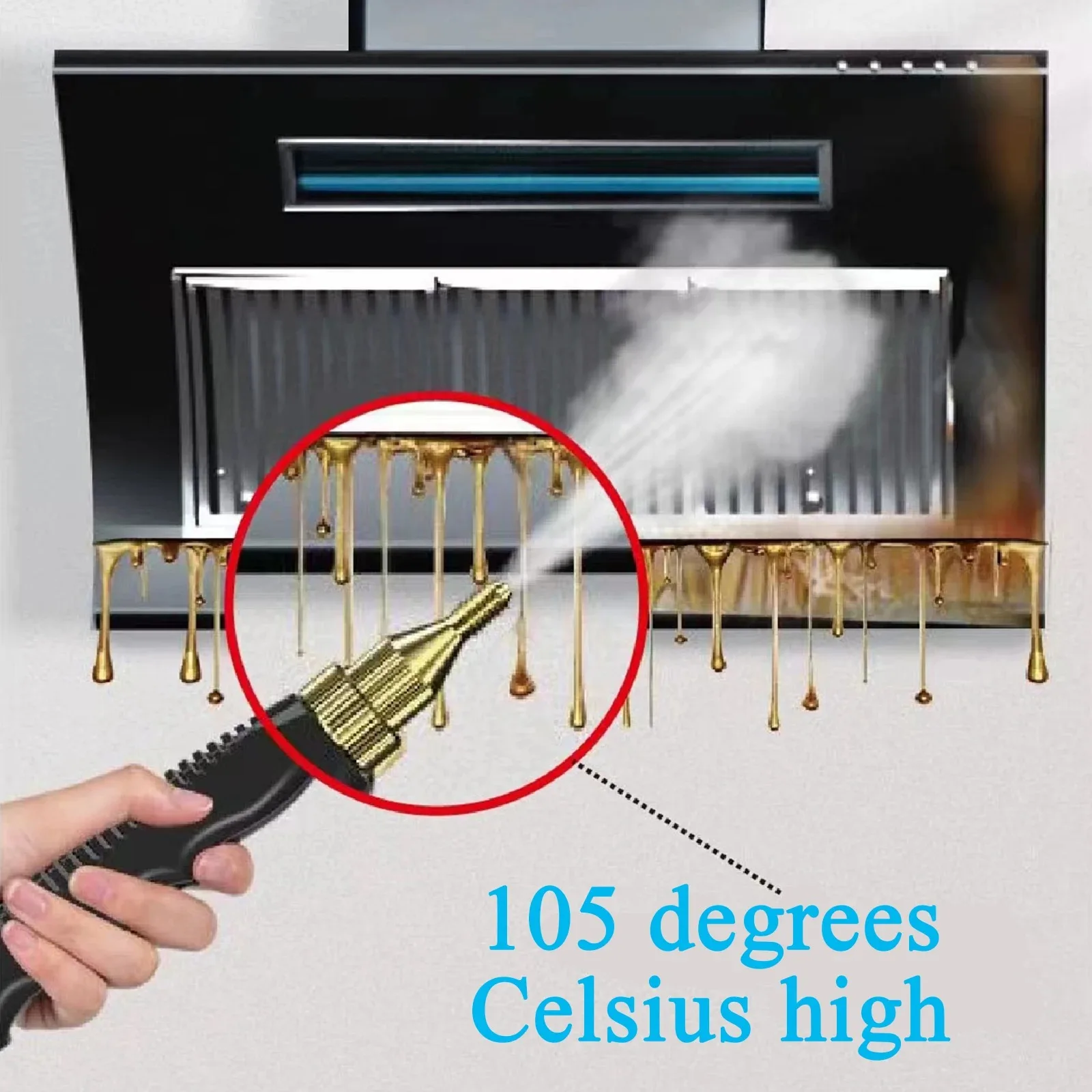 Пароочиститель 2500 Вт для домашней чистки автомобиля, быстрый нагрев, высокотемпературная пароочистительная машина, портативная ручная паровая мойка под давлением