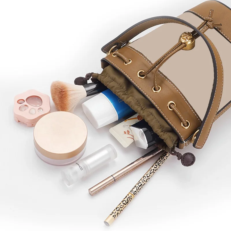 TINBERON-bolsa organizadora de maquillaje, bolso de nailon para cosméticos, se adapta a bolsa de cubo de lujo, bolso de viaje, bolsas de maquillaje