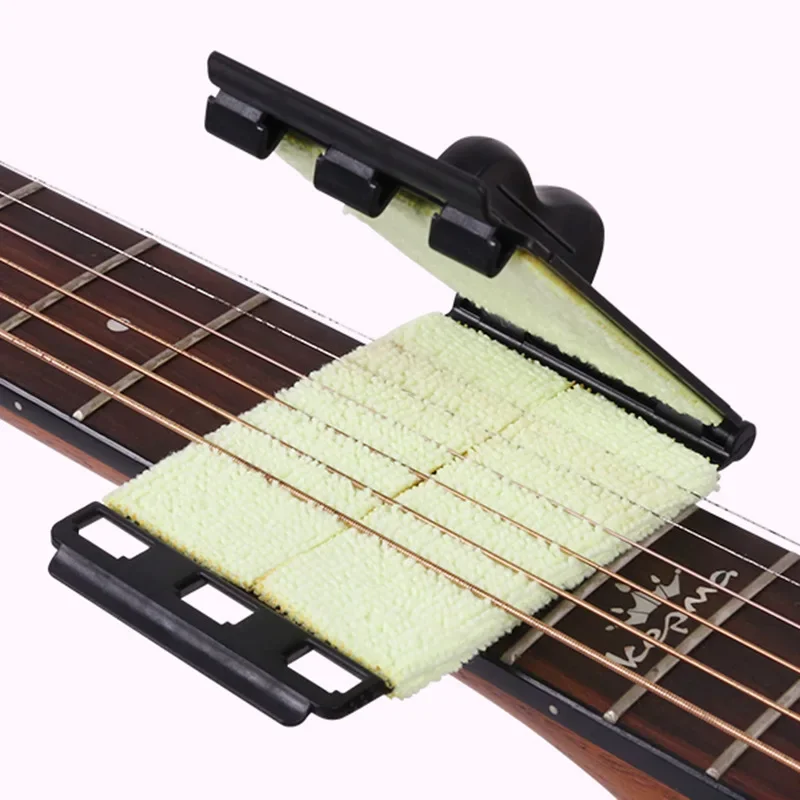 1pc Guitar String Cleaning Tool Universal Electric Guitar Bass Cleaning Bruch Professional Guitar String Protector Cleaner