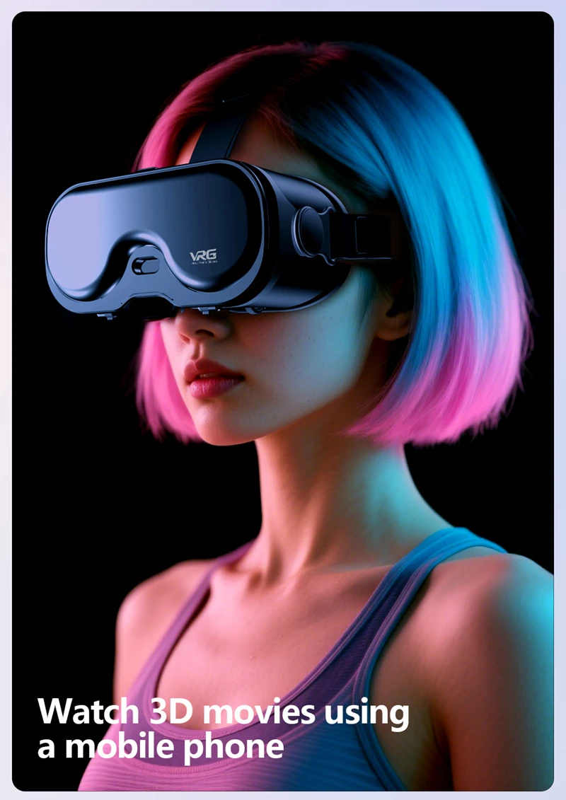 Neues VRG Q8 All-in-One VR-Headset Virtuelle Realität 3D Panorama-Gaming AR für Smartphones – Detail 4