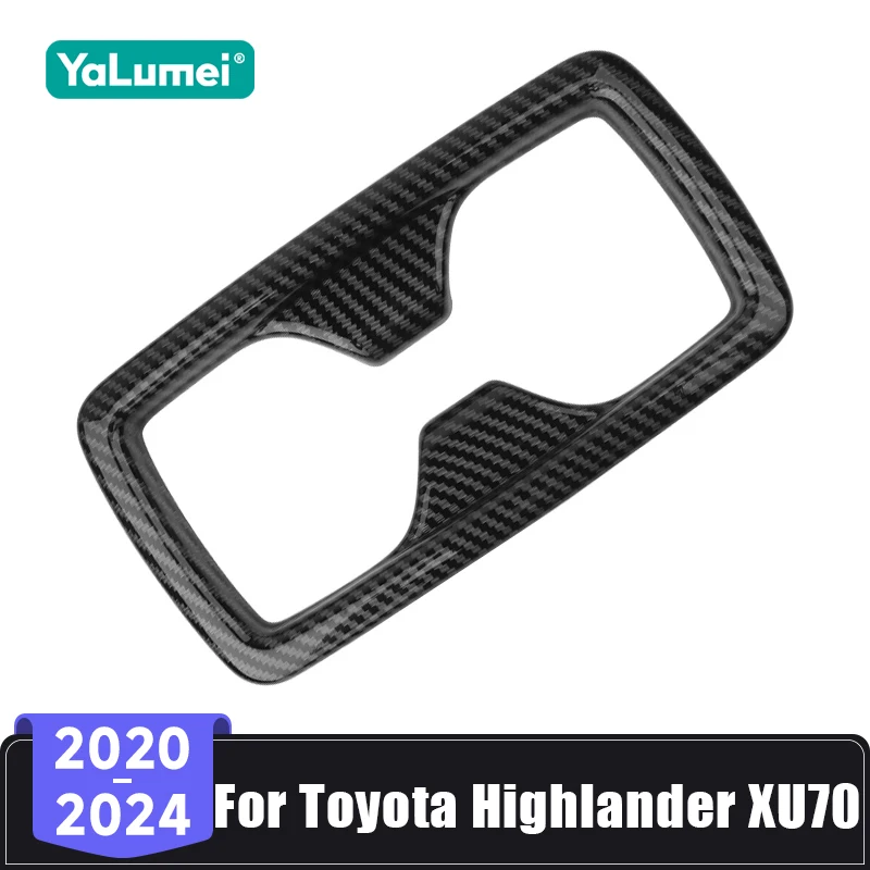 Für Toyota Highlander XU70 Kluger Hybrid 2020 2021 2022 2023 2024 Auto Sitz Zurück Reihe Wasser Tasse Halter Panel Abdeckung trim Aufkleber