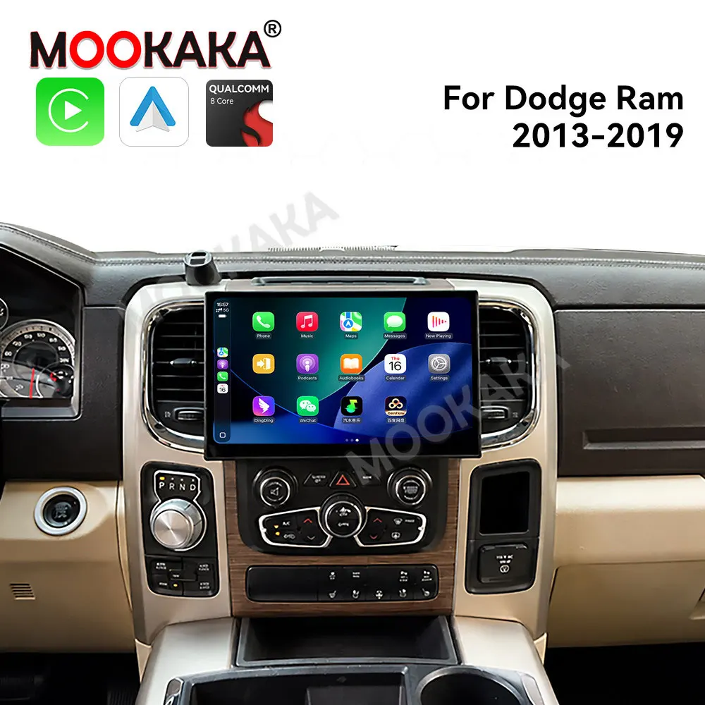 11.6 Inch Android Screen For Dodge RAM 2013-2019 Wireless Carplay GPS Navigation Car Radio Multimedia Stereo Player DSP Digital