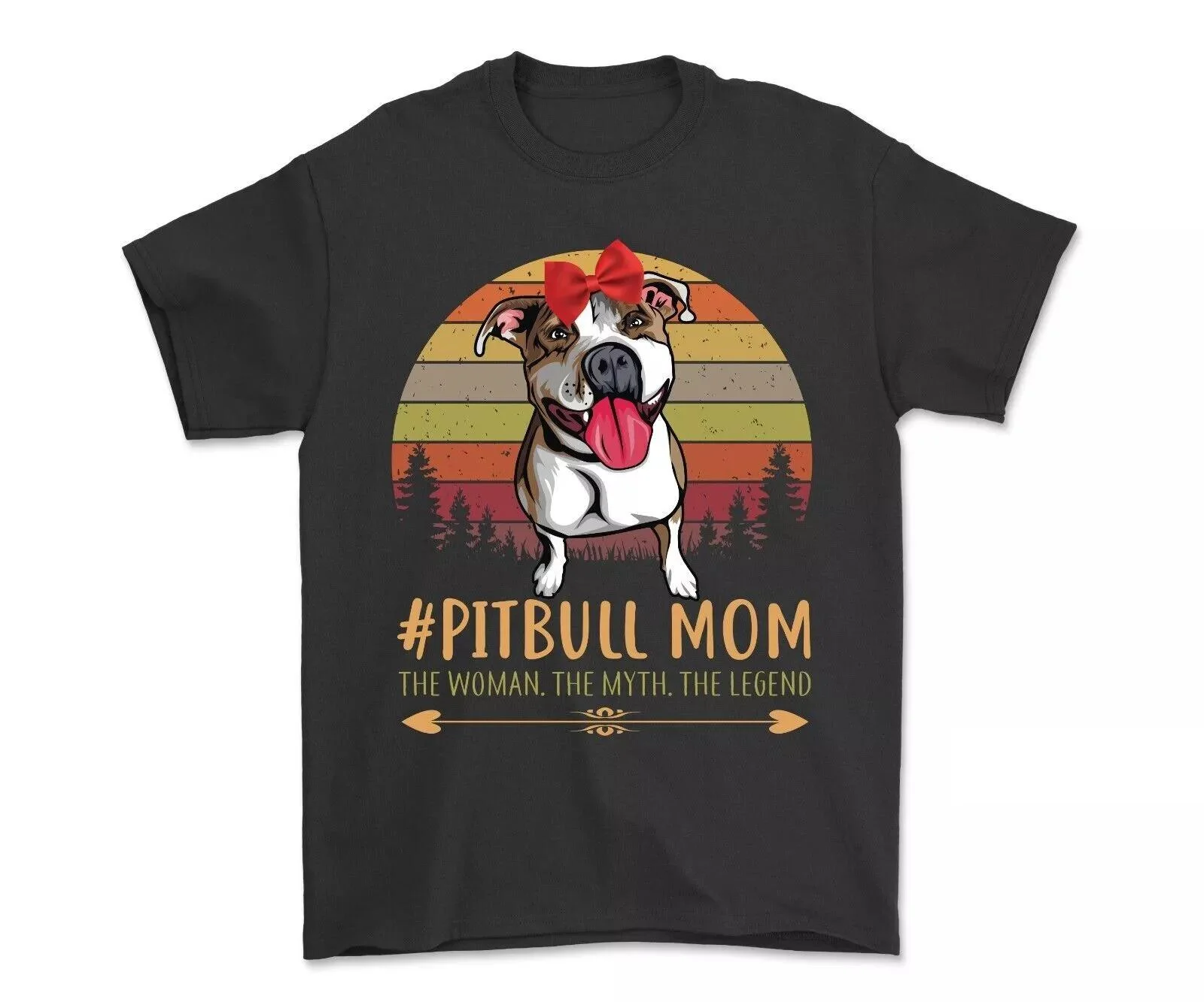 Pitbull Mom The Woman, The Myth, The Legend T-shirt Dog Mom Gift Funny Mom Shirt