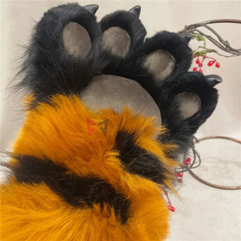 جديد يدوية العمل Luwu آذان النمر Hairhoop أغطية الرأس قفازات الذيل الأحذية Fursuit لاختيار زي الملحقات حسب الطلب