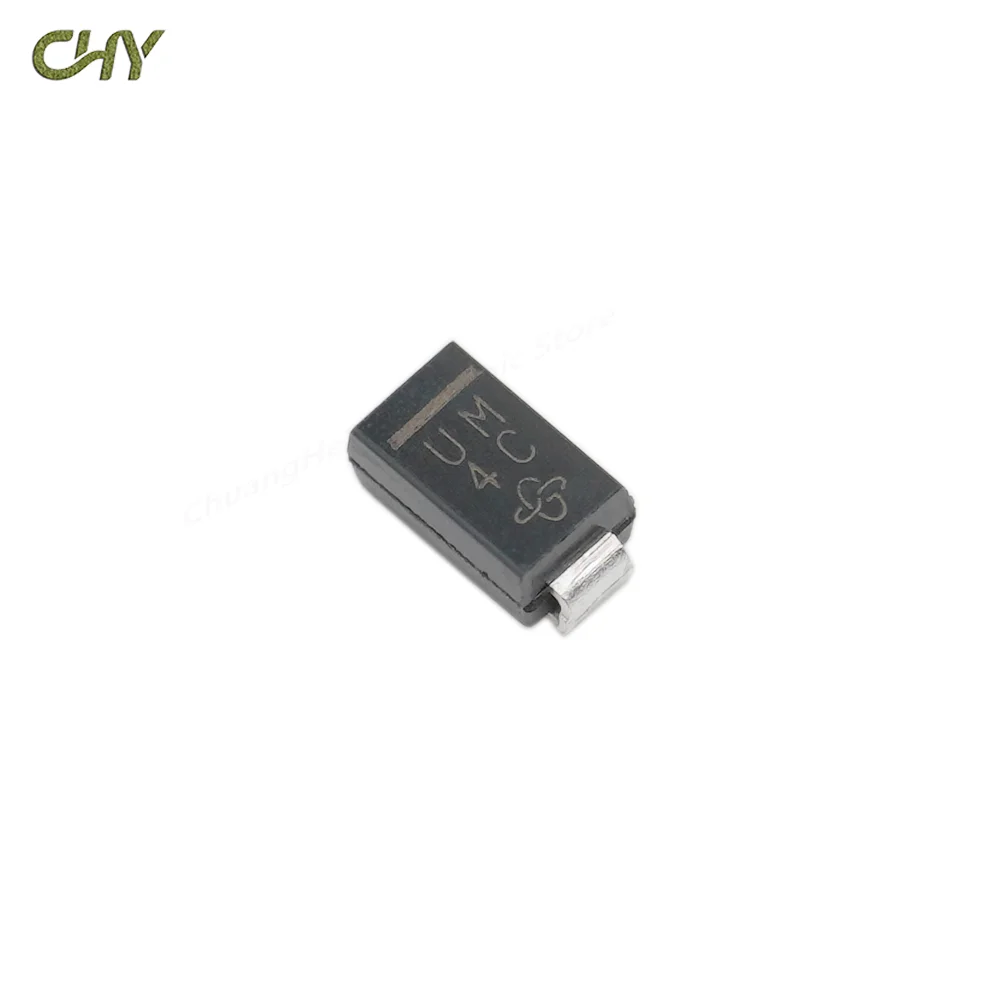 10-100Pcs/Lot US1M-E3/61T Fast Recovery High-Efficiency Diode Rectifier 1000V/1KV 1A SMA(DO-214AC)Mark Code UM