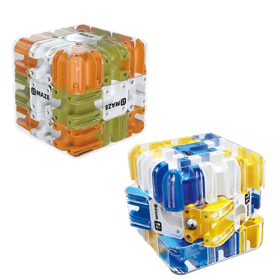 ลูกบาศก์เขาวงกต 3 มิติ ของเล่นฝึกสมอง ลูกบอลกลิ้งคลายเครียด สำหรับผู้ใหญ่และเด็ก ช่วยลดความวิตกกังวลและความเครียด