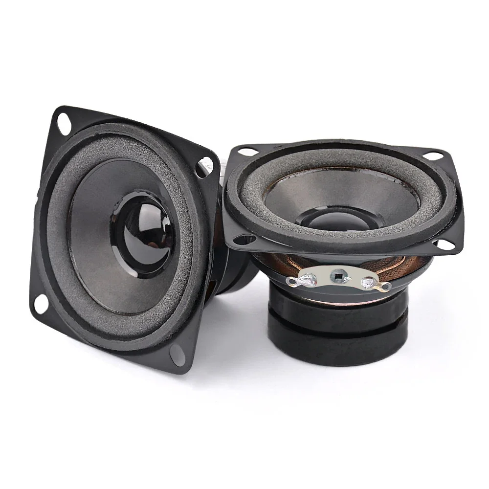 2Pcs 2 Inch Portable Audio Speaker 4 Ohm 8 Ohm 10W Mini Full Range Dual Magnetic Small Loudspeaker DIY BT Speakers Home Theater