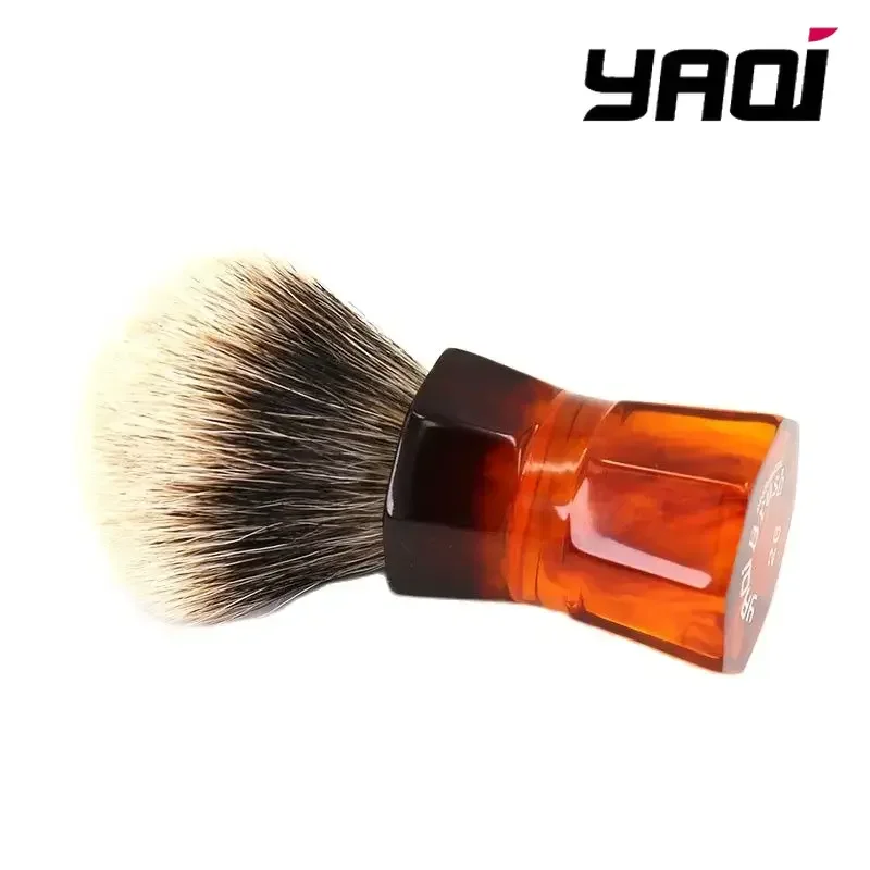 yaqi-2026-wet-shaving-brush-moka-express-two-band-badger-hair-men's-beard-shaving-brush-yaqi-26mm