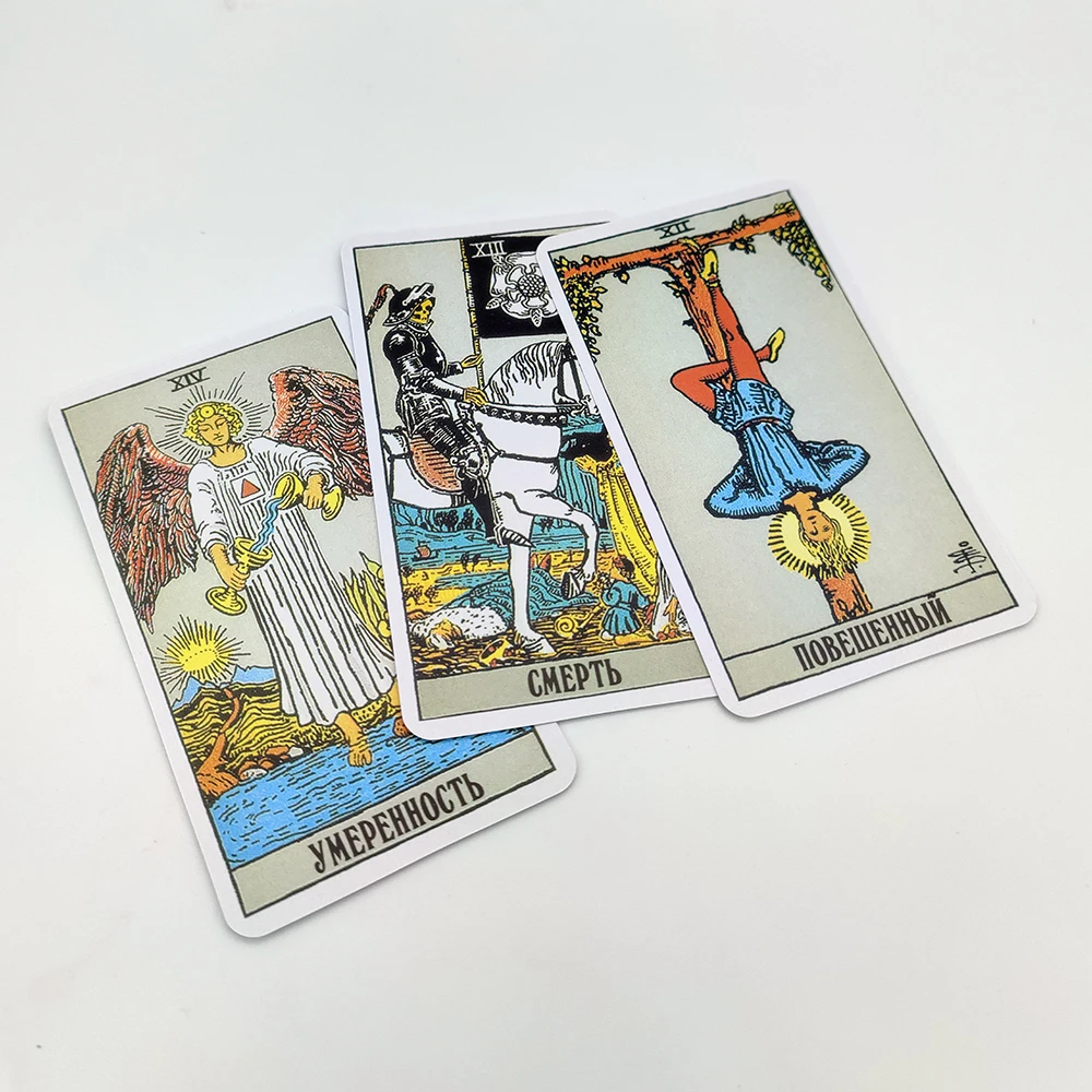 Tarot Cartões para Iniciantes, Cartões russos, Tarot para Iniciantes, RIDER WAITE