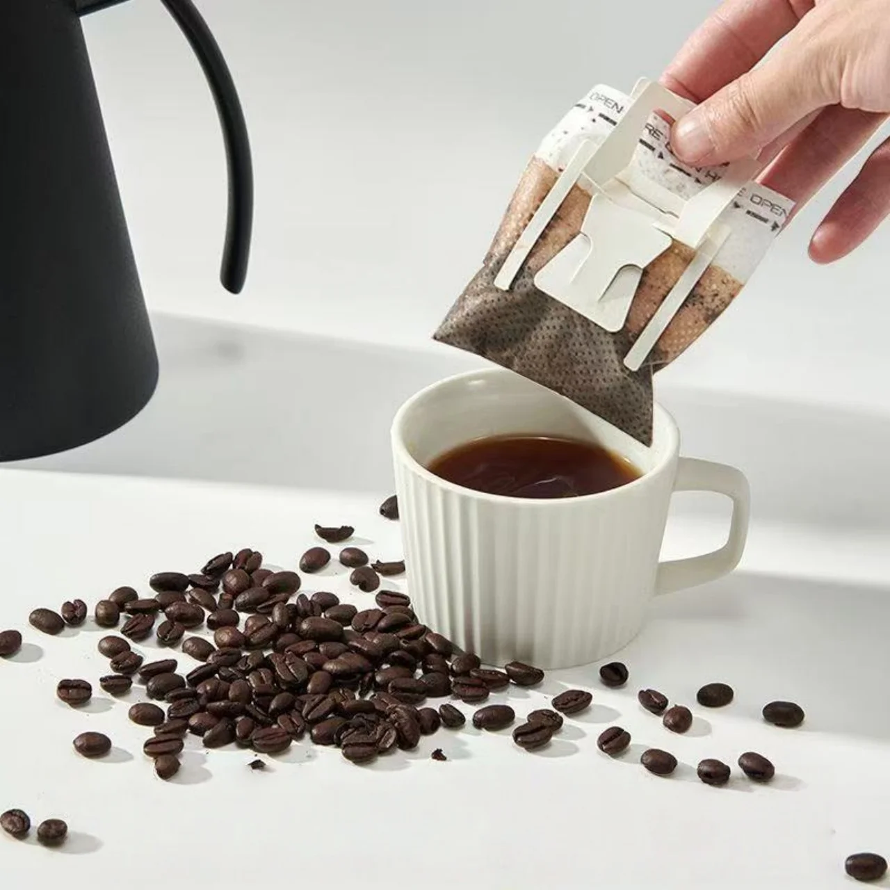 50 Pieces of Hanging Ear Coffee Filter Paper view 3