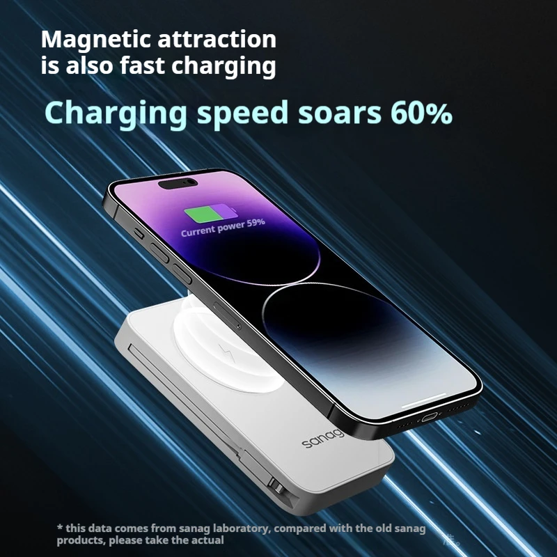 Sanag K69 Pro Magnetic Wireless Power Bank 10000mAh Large Capacity PowerBank Two-way Fast Charge PowerBank Customized Chargers