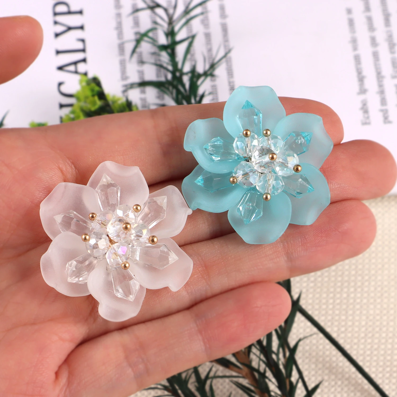 2 Stück Nähen auf Blume Rose Perle Kristall Peta Blumen Patch für Kleidung, Hüte, Taschen, Haarspangen, DIY dekorative Accessoires