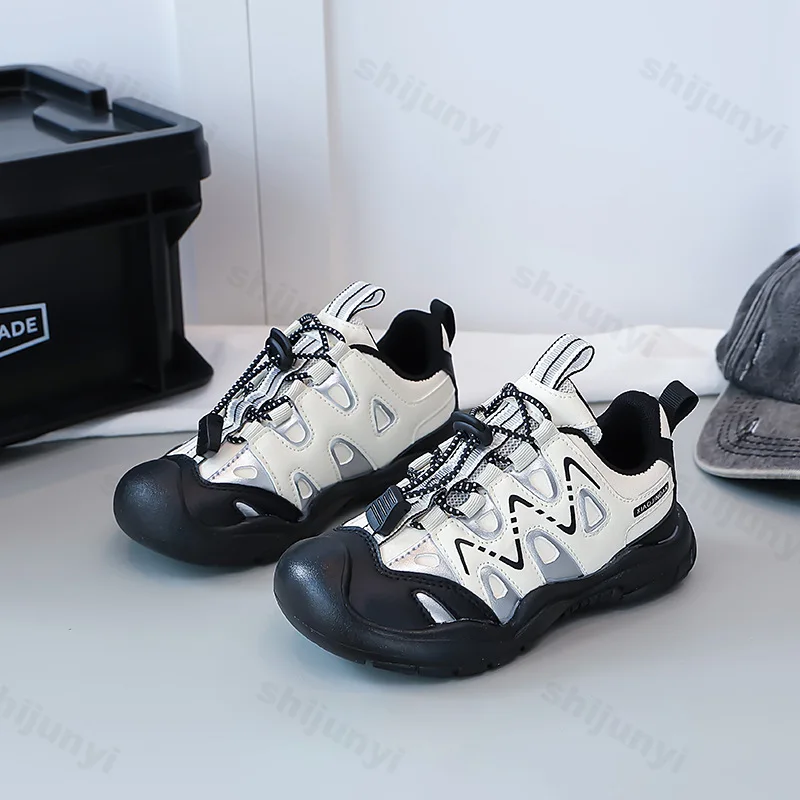 Spring New Children's Casual Sneakers Fashion Color Blocking Designer Girls' Shoes Outdoor Versatile Walking Running Footwear
