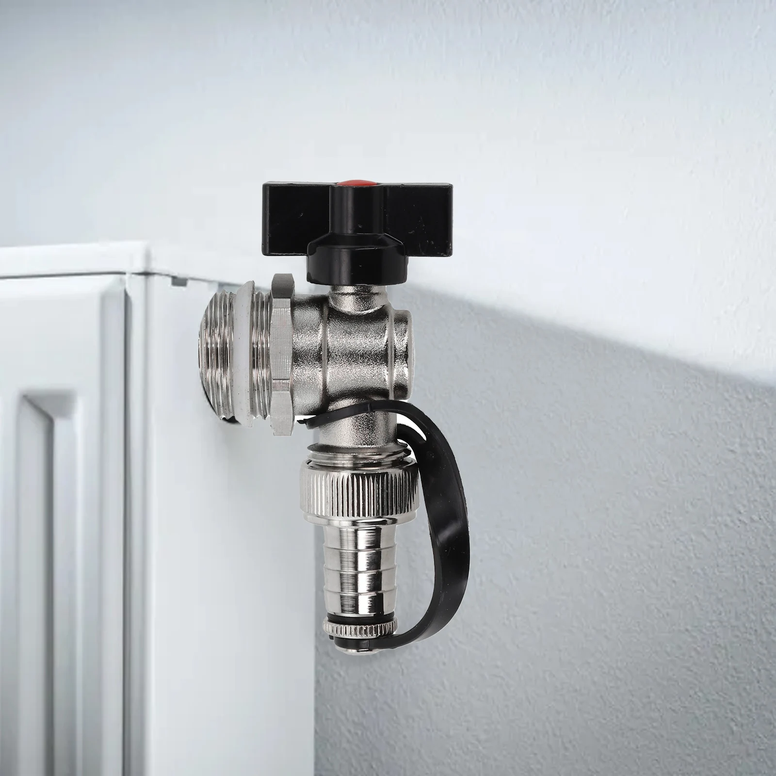 For Drainage Systems G1 DN25 Brass Heating Valve Residential And Commercial Use Solid Brass Material For Heating System