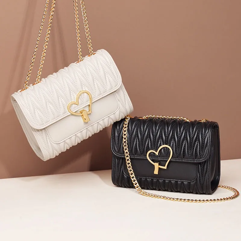 

Модная женская сумка на цепочке, сумка через плечо, универсальная повседневная рабочая сумка, Новое поступление, стильная дорожная сумка, белая, черная