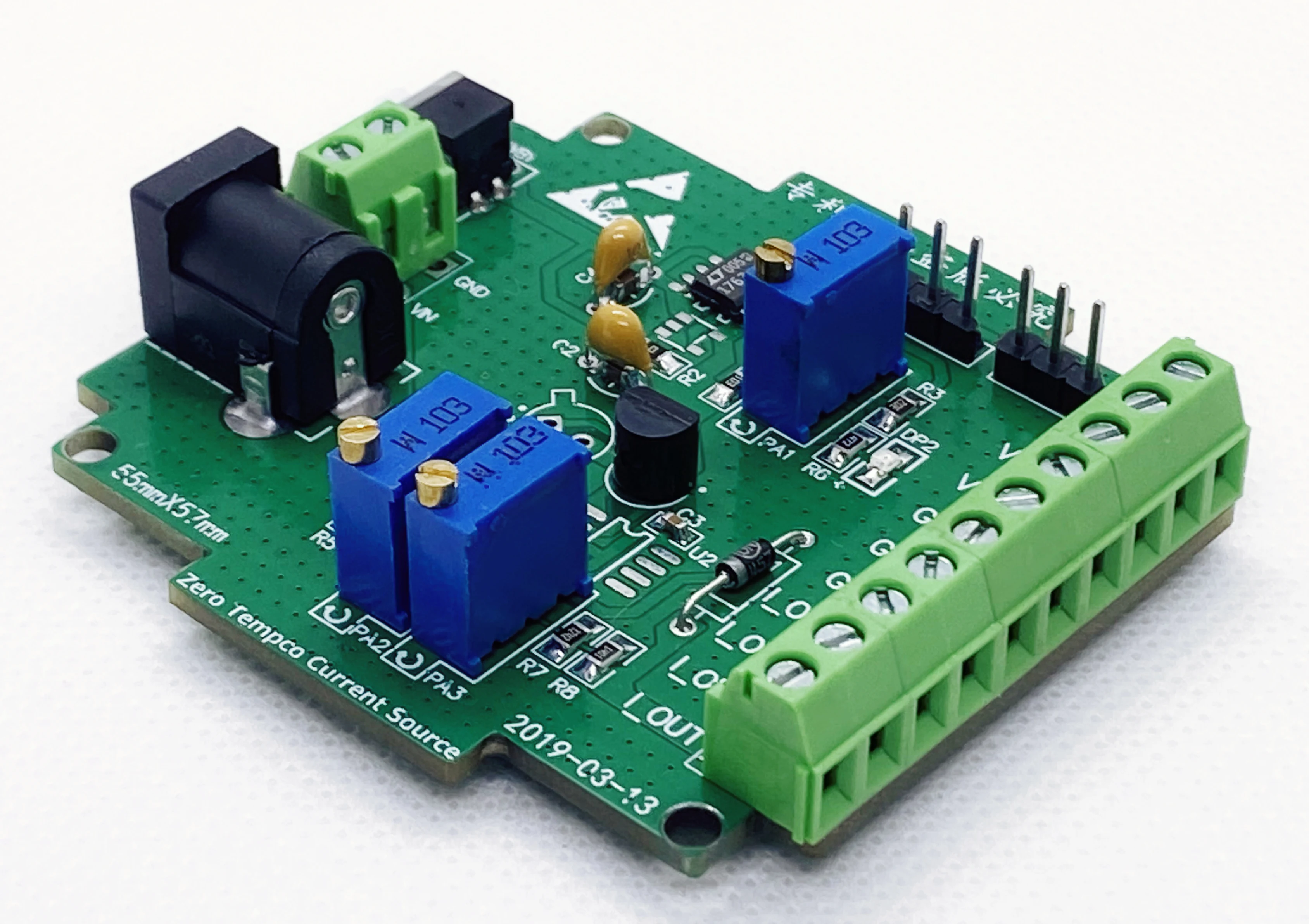 Three terminal adjustable constant current source module, 10mA LM314 LM324 LM334 temperature sensor