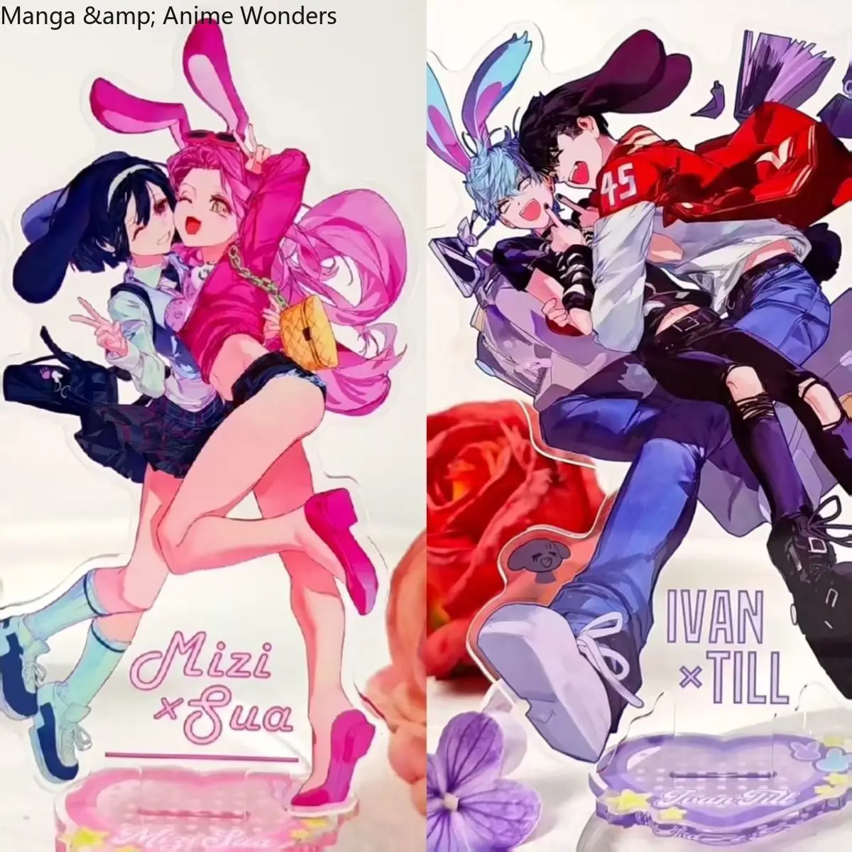 تأثيري الغريبة المرحلة Ivti Misu لعبة الاكريليك حامل نموذج لجسم لوحة عرض سطح المكتب الديكور الحلي الدعائم هدية عيد ميلاد