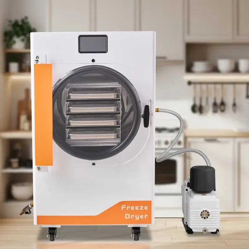 for 110V 4KG Vacuum Freeze Dryer Machine Food Fruit Vegetable Dehydrator Home Commercial Use Lyophilizer Processor Equipment