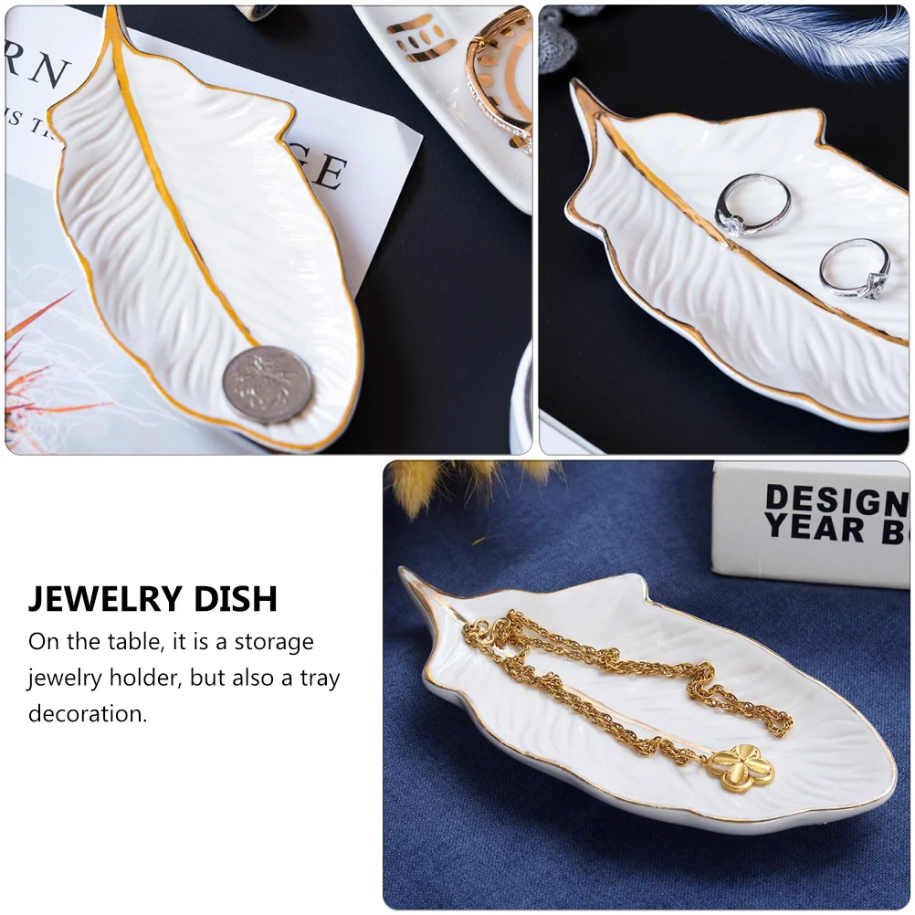 

Поднос для демонстрации ювелирных изделий, керамический контейнер для хранения сережек, белый стильный браслет-брелок