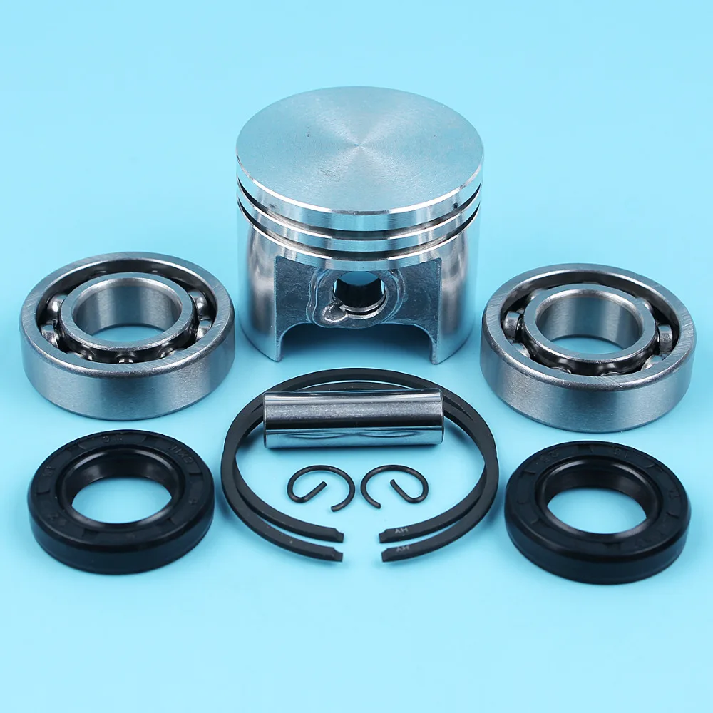 Imagem -02 - Pistão mm Pinos Anéis Circlips Kit Rolamentos Selos de Óleo para Stihl Ms170 017 ms 170 Motosserra Peças Reposição Reposição 37 mm