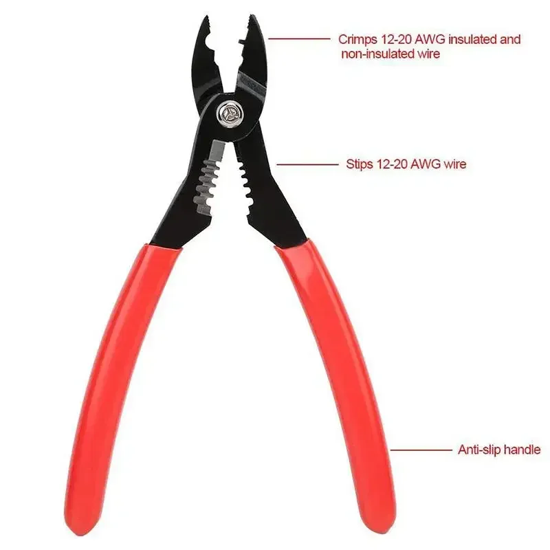 أداة كهربائية متجرد اليد 7in المهنية كابل كهربائي تجريد العقص أداة متجرد الأسلاك للمحطات الطرفية #5