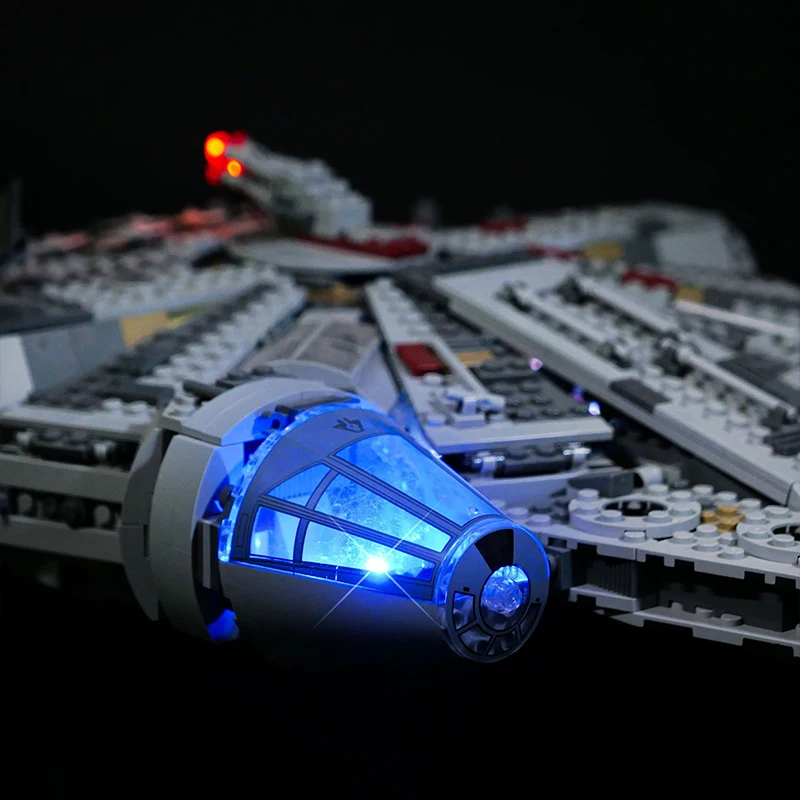 RC DIY LED Light Kit For LEGO Millennium Falcon 75105 Building Block Set（Only LED Light,Without Blocks Model）