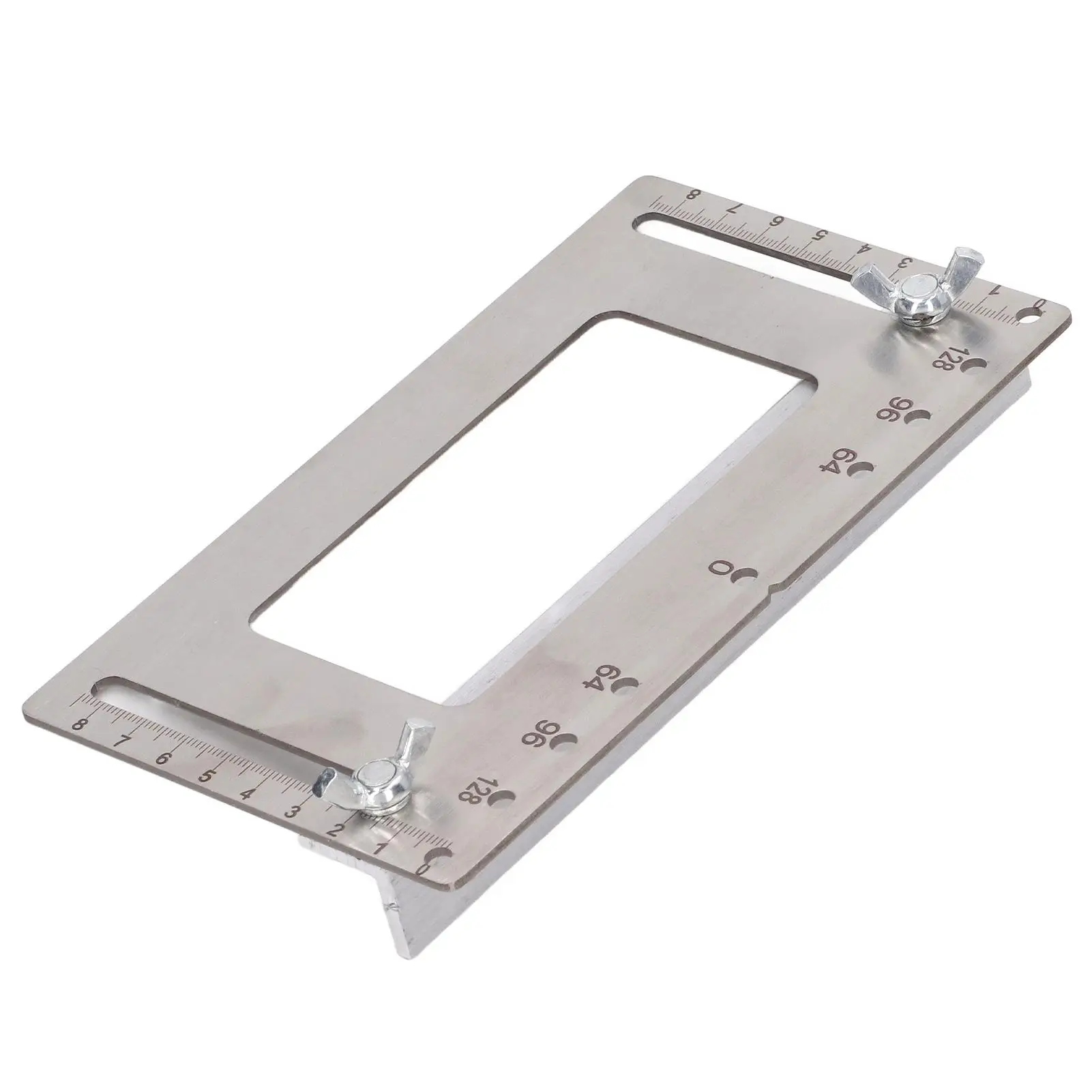 Stainless Steel Hole Punch Drilling Guide Template for cabinet Door Woodworking Tool Locator
