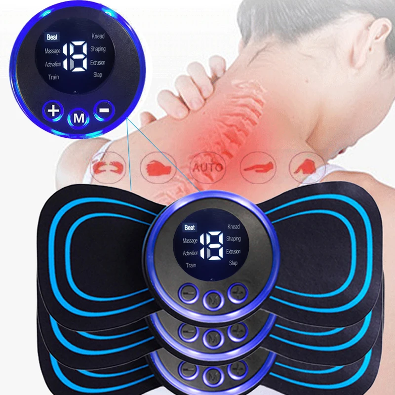 

EMS Neck Stretcher Electric Massager Cervical Massage Patch Pulse Muscle Stimulator Portable Relief Pain masajeadora muscular