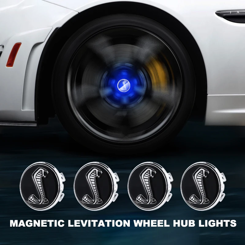 For Ford Mustang Equator Sport Explorer Escape Mondeo Tourneo Escort Taurus Edge Territory Car LED Wheel Hub Light 54mm 4PCS