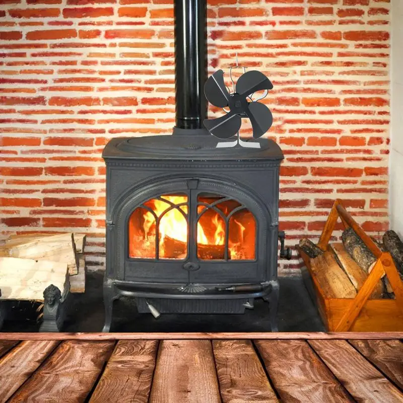 Wood Stove Fan Wood Burning Stove Fan Thermoelectric Wood Stove Fans For Log Wood Pellet Burning Stoves Save Energy & Efficient