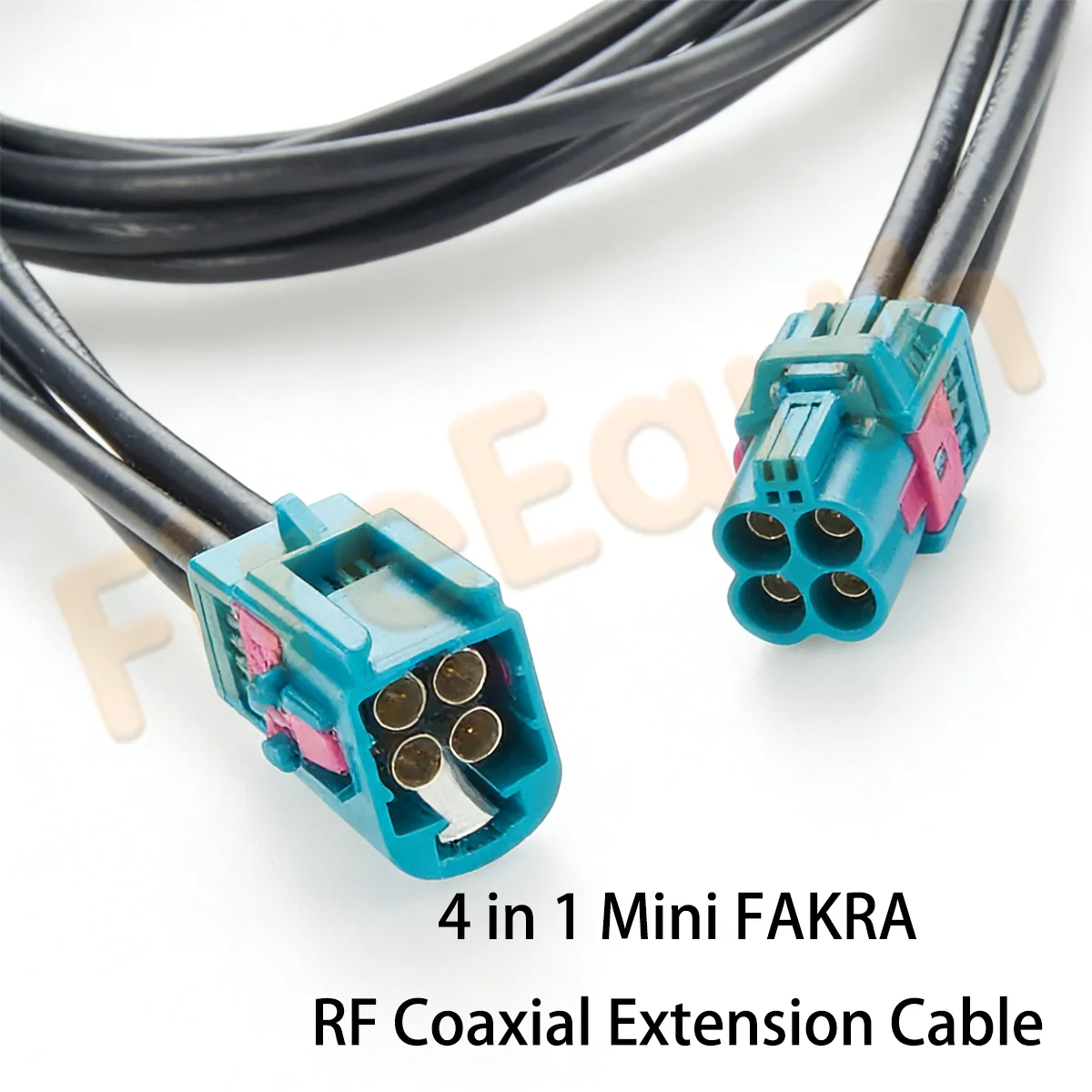 4 in 1 Rosenberger HFM Mini FAKRA Z Code RF Coaxial Cable Male to Female Quad AMS11D-1M4Z5-Z to AMK12D-1M4Z5-Z Antenna Cable