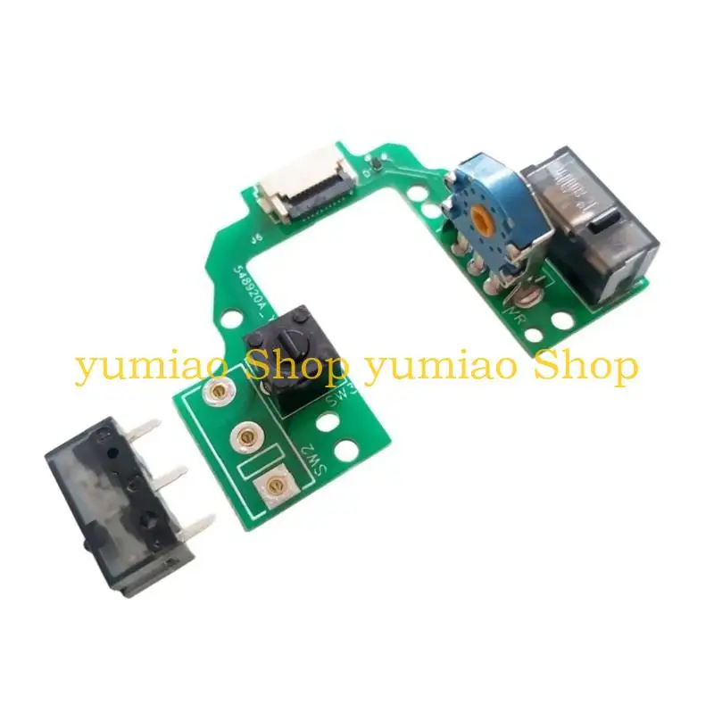 587B Hot swap Mouse Motherboards PCB Button Board with Micro Switches Gold Mouse Encoders for GProX Superlight2 Mouse