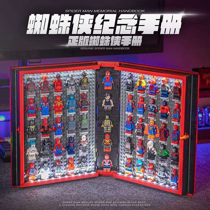 Disney MINISO Marvel Star-Lord Spiderman Building Block Book 55 Styles Of Figure Model Building Blocks Toys Christmas Gifts