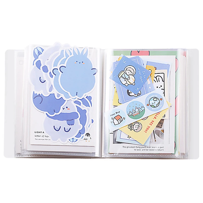 

40 Pages A6 Postcards Pocket Storage Book Transparent Home Picture Album