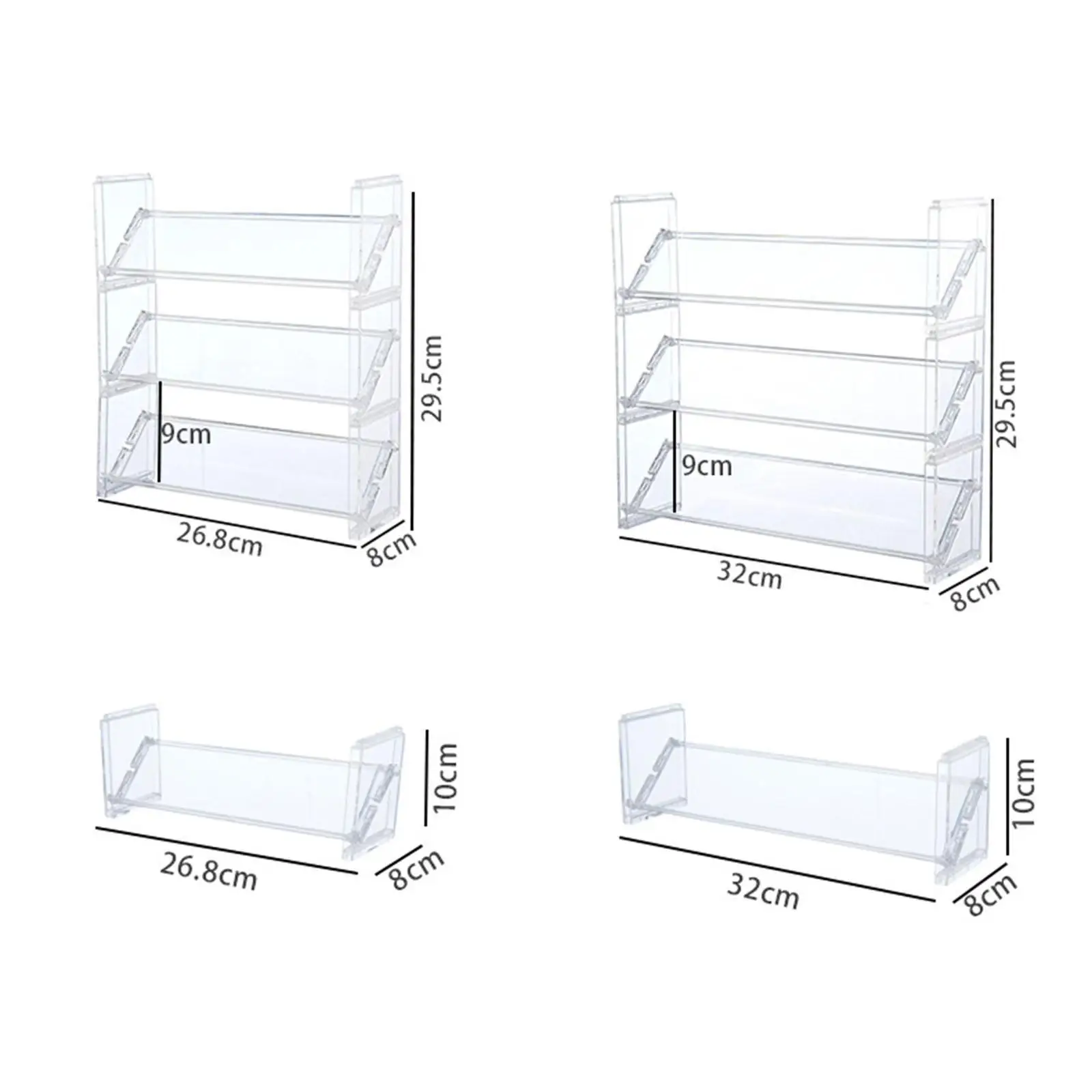 Clear Makeup Organizer Cosmetic Storage Organizer Multipurpose Holder for Wife Bathroom Counter Vanity Dresser Girlfriend