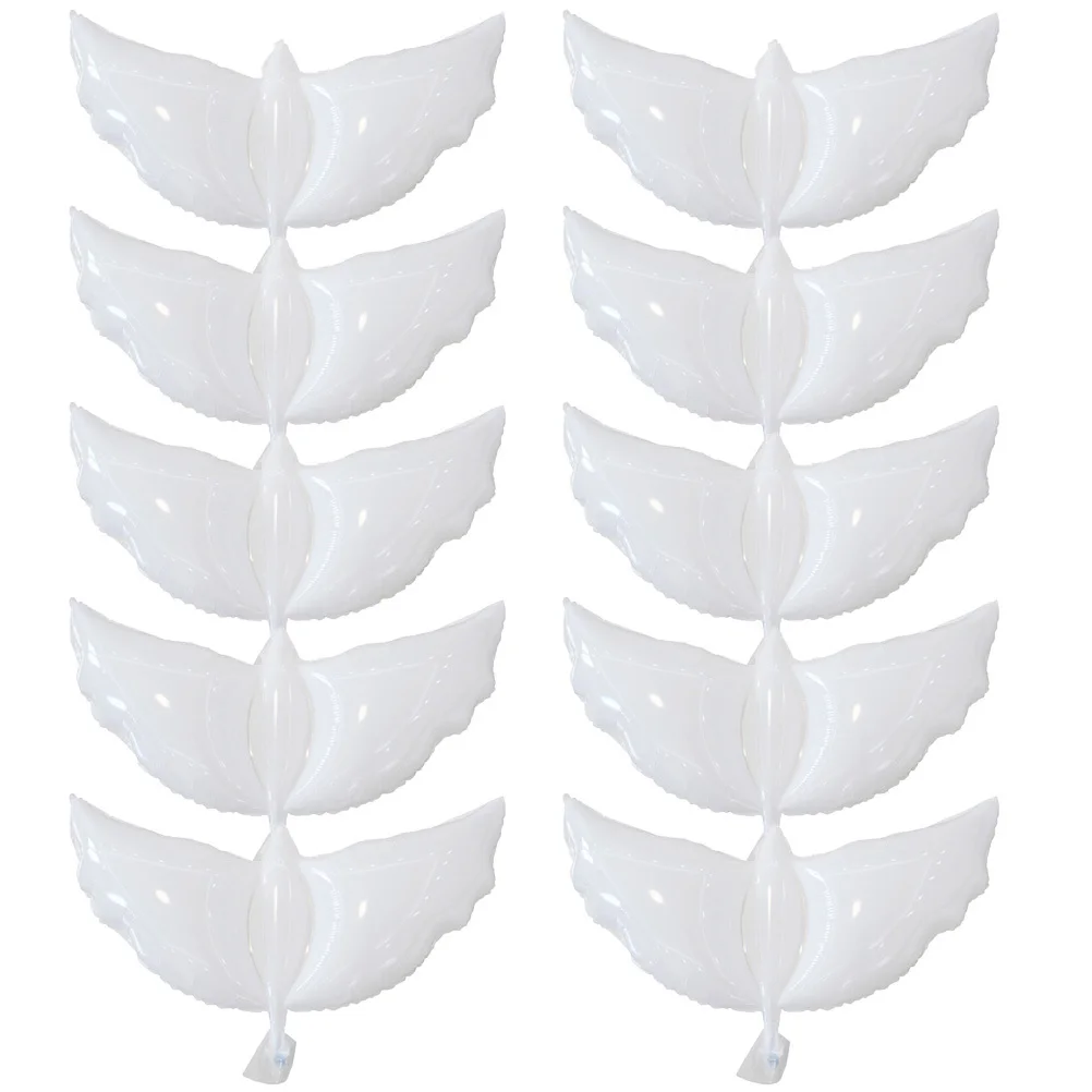

10Pcs Pigeon Shape Balloons Strong Aluminum Film Material Floating Balloon Decor Perfect for Memorial Ceremony Birthday