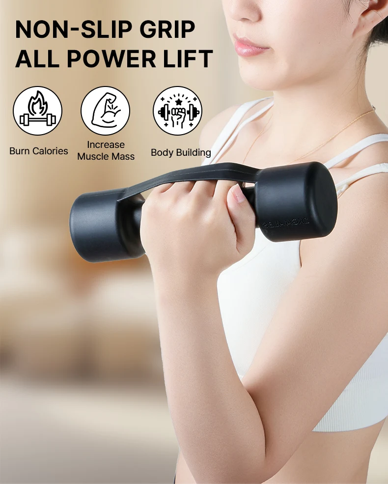 

Йога фитнес-тренировки с гантелями - антистатические 2 кг