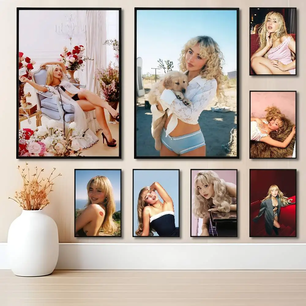 

S-Sabrina C-Carpenter Friend Poster Fancy Wall Sticker for Living room bar retro decorative painting room