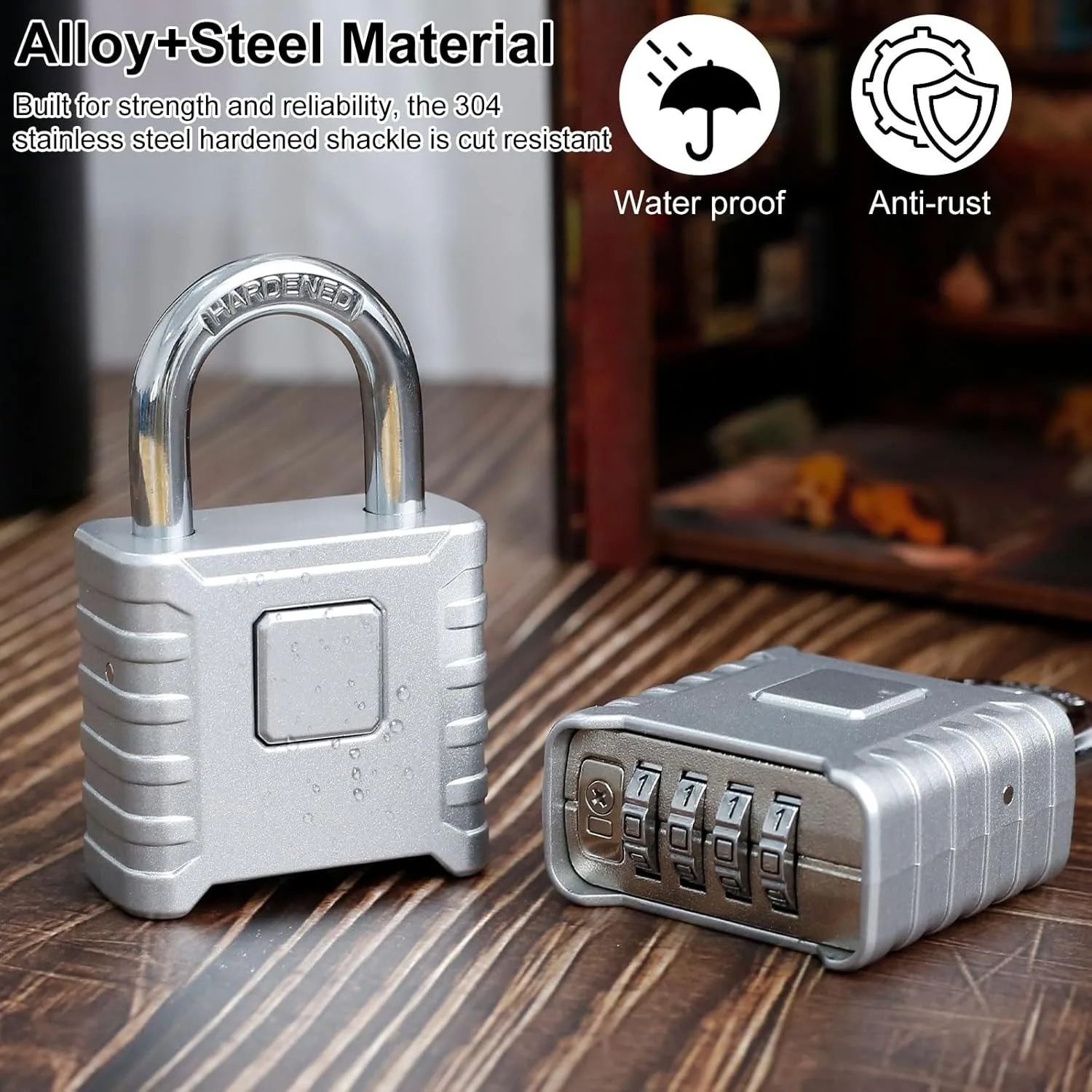 CDOK KP53 outdoor waterproof and rust-proof padlock, mechanical password unlocking, reinforced material
