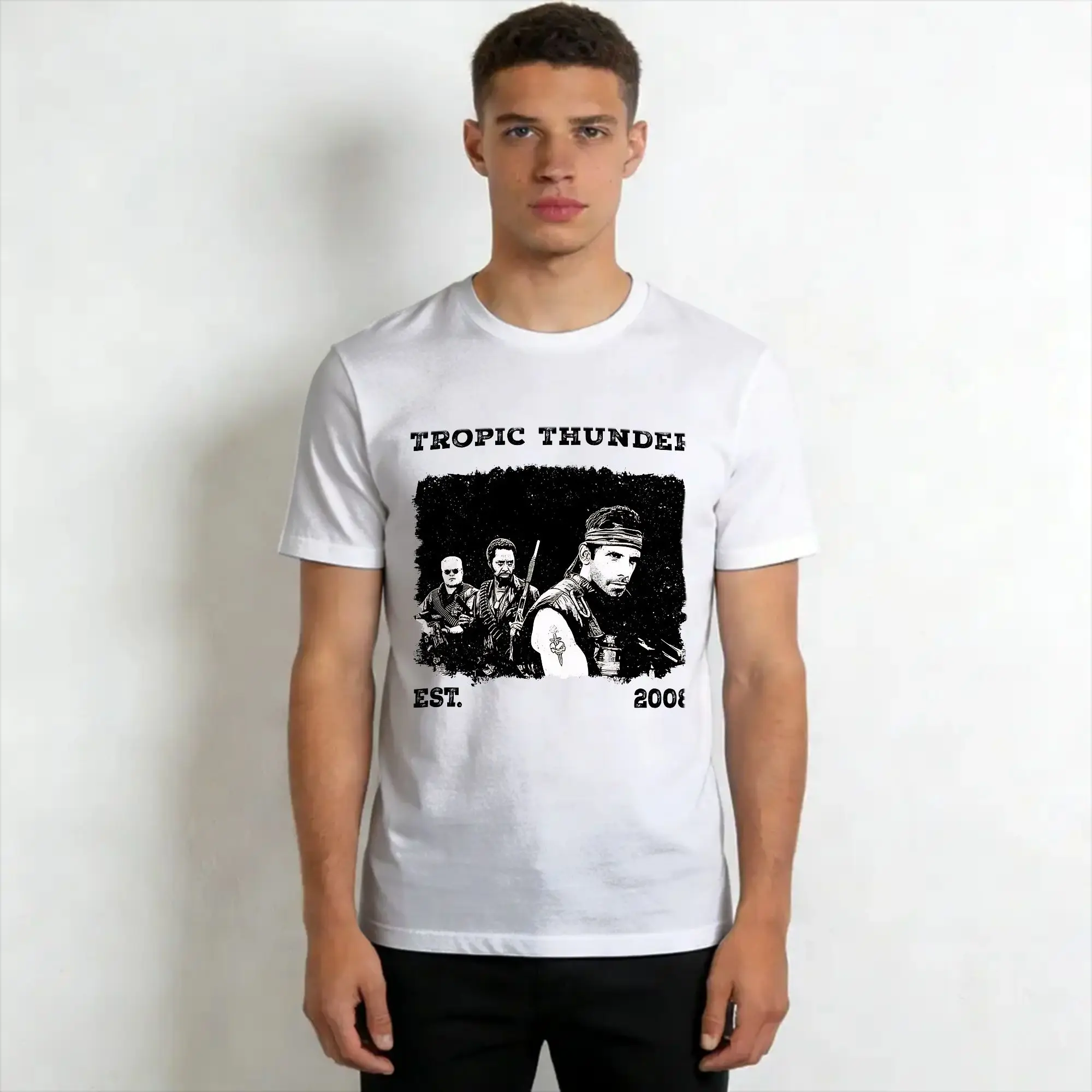 Tropic Thunder Movie Tee Shirt for Men Women Fashion T Shirts  Cotton Clothes