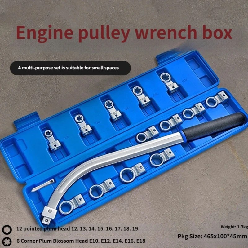 Reliable 15 Piece Adjustable Tool Set For Car Engine Belt arrange And Taking Off occupation